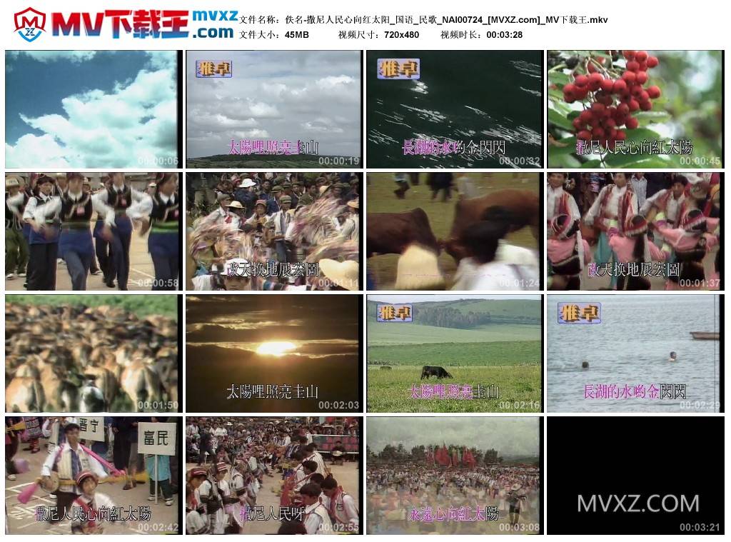 佚名-撒尼人民心向红太阳_国语_民歌_NAI00724